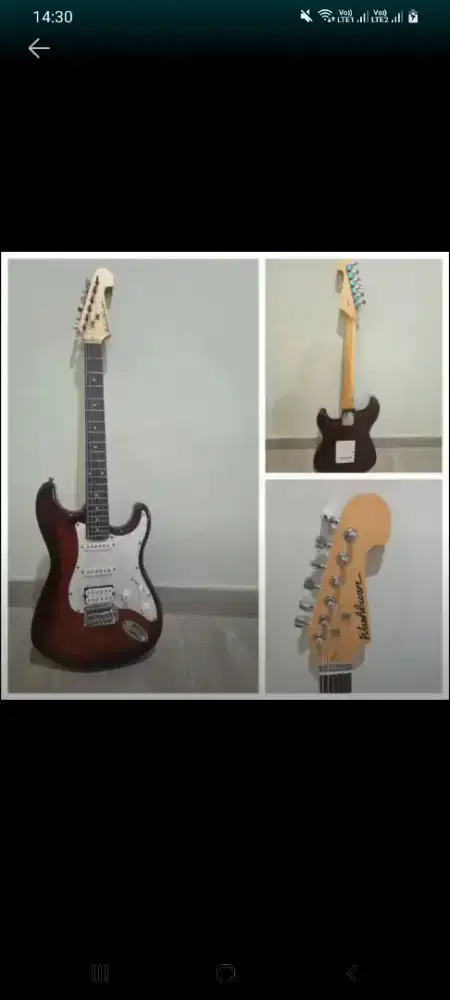 Jual murah gitar listrik washburn sonamaster deluxe+tas,2.150.000 nego