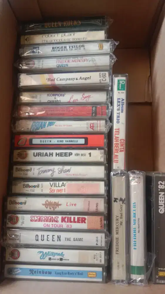 Paket kaset klasik rock no hold