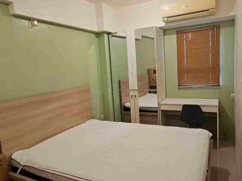 sewakan min 1 th apartemen 2 BR Puncak Kertajaya Surabaya lantai 19 view kota Surabaya