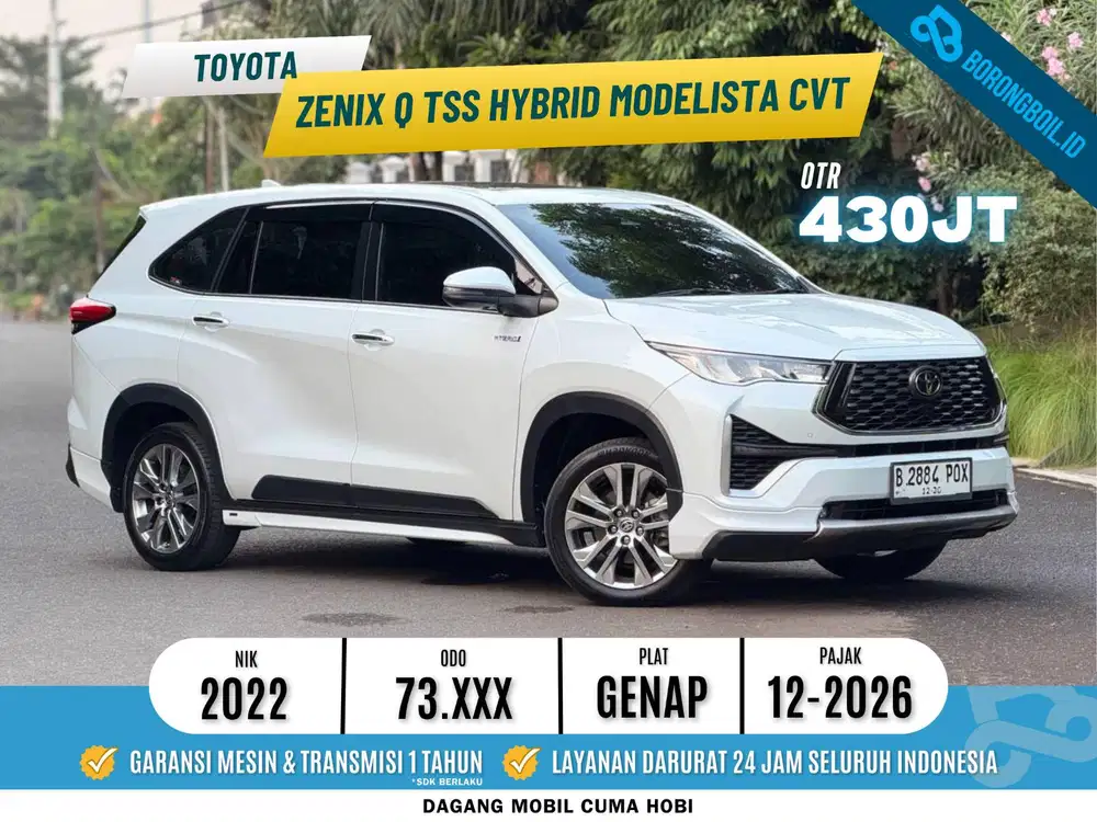 Toyota Innova Zenix 2.0 Q Hybrid TSS Modelista 2022 Putih Metalik