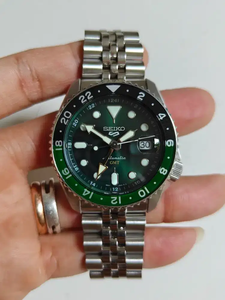Seiko 5 Sports SSK035K1 Automatic GMT Sprite Green original bekas