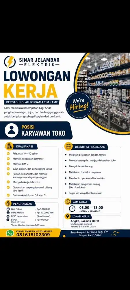 Lowongan Karyawan Toko