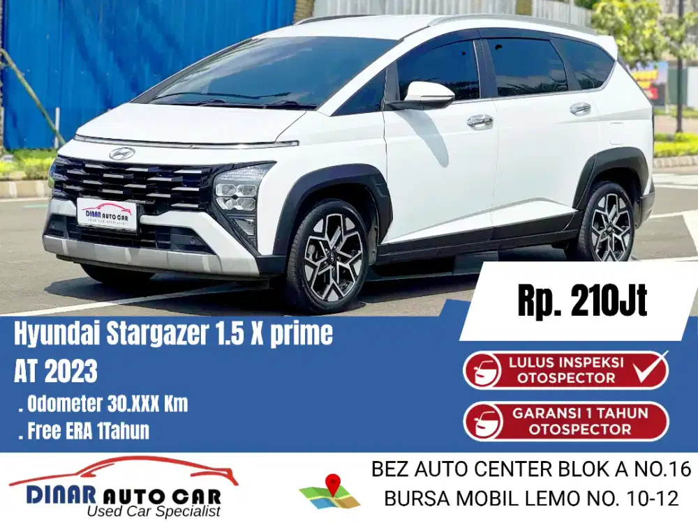 (25Jt) Stargazer X Prime 2023 Km 30Rb Warenty Service On*Dinar Auto*