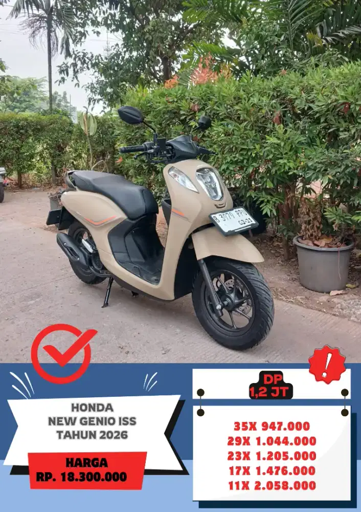 Honda New Genio CBS ISS Tahun 2026