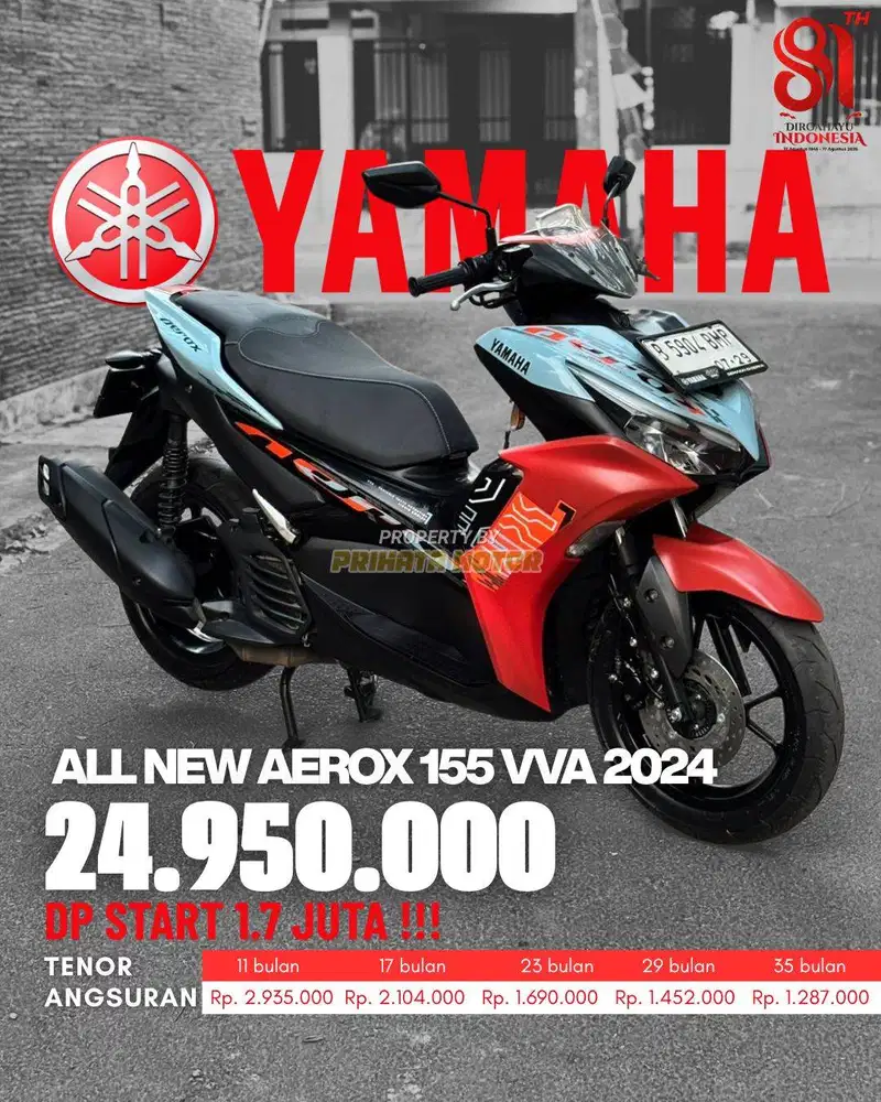 YAMAHA ALL NEW AEROX 155 VVA 2024 !!!
