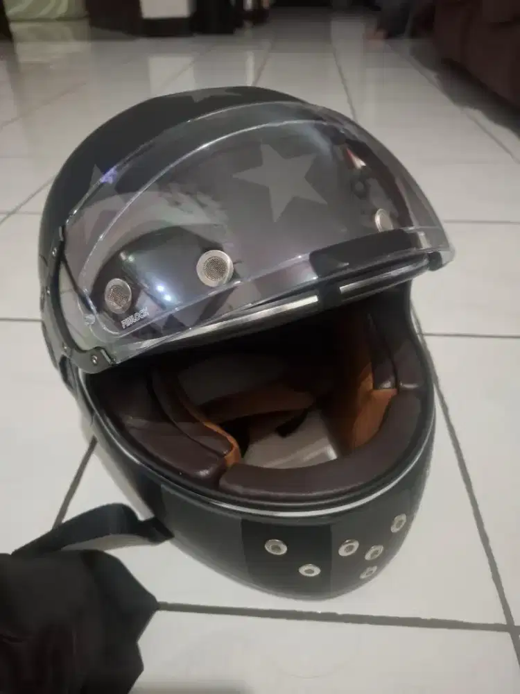 Di jual helm daytona cafe retro series captain Amerika