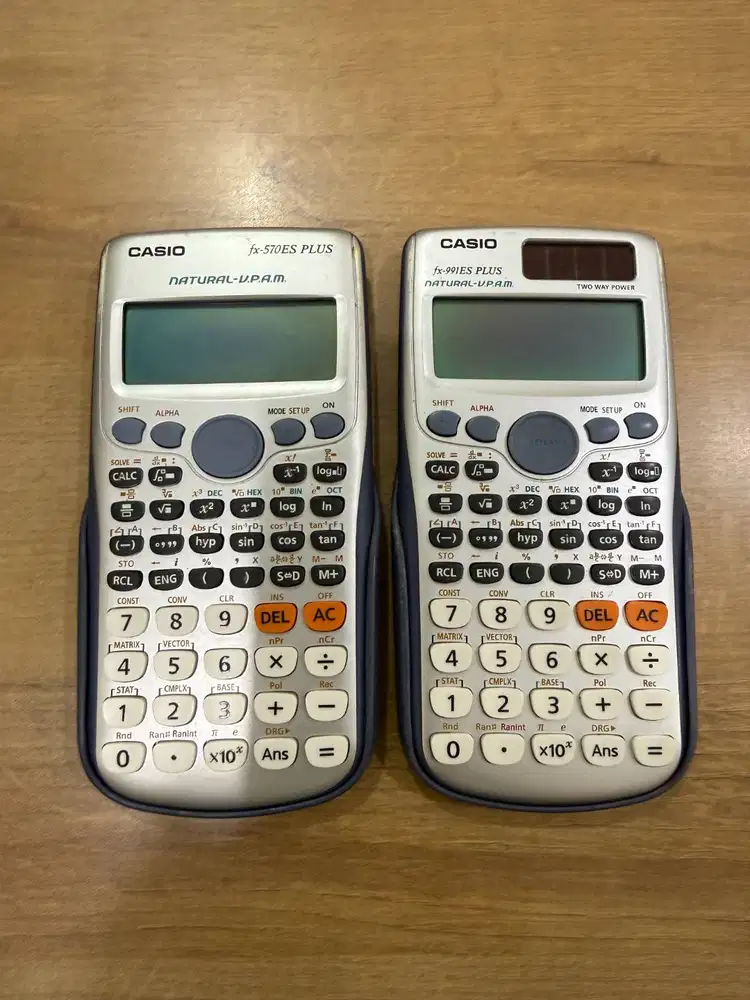 2 PCS Kalkulator Casio fx-570ES PLUS & fx-991ES PLUS SECOND