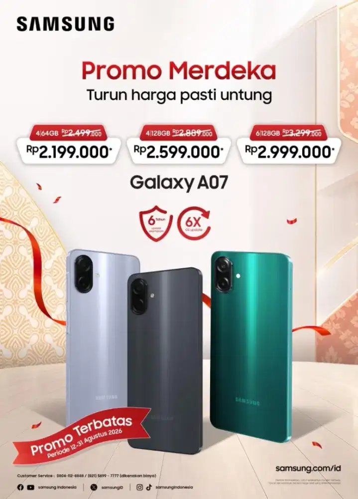 SAMSUNG A07 PROMOO KREDOT TANPA DP BUNGA RINGAN