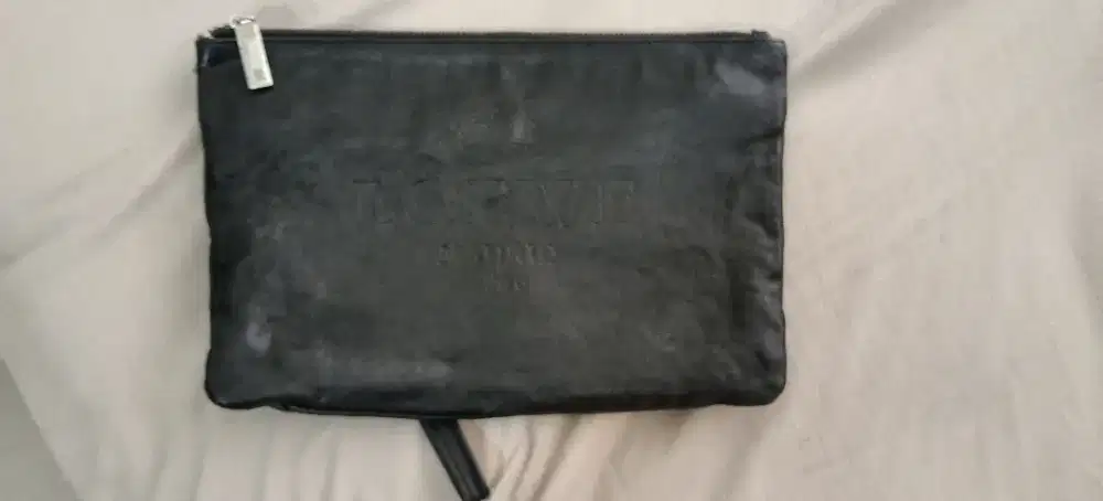 Loewe Clutch Black Leather
