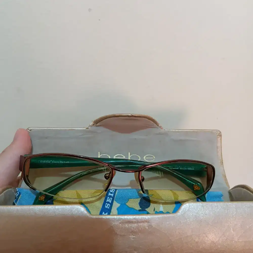 FRAME KACAMATA WANITA OPTIK BEBE BEAUTY MARK CINNAMINT ORI
