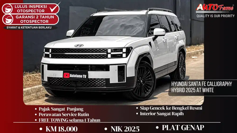 Hyundai All New Santa Fe 1.6T-GDi Hybrid Calligraphy NIK 2025