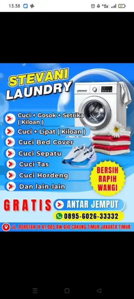 cari karyawati untuk freelance di laundry
