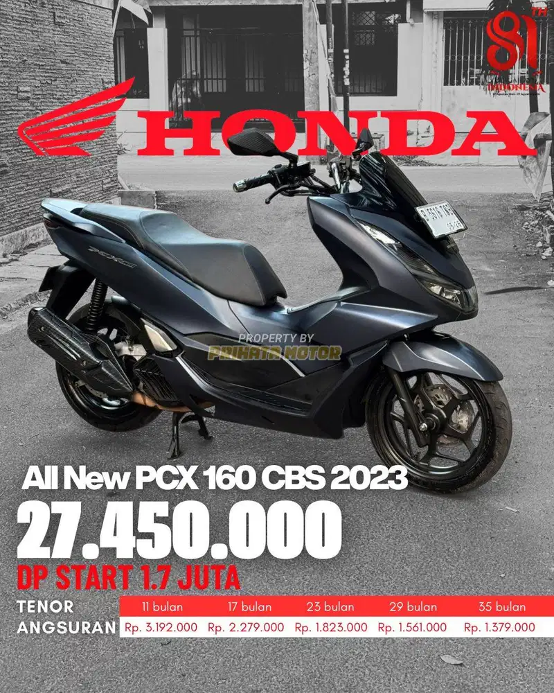 HONDA ALL NEW PCX 160 CBS 2023 !!!