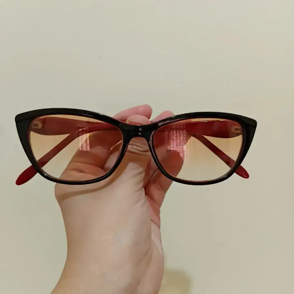 FRAME KACAMATA HITAM WANITA CAT EYE