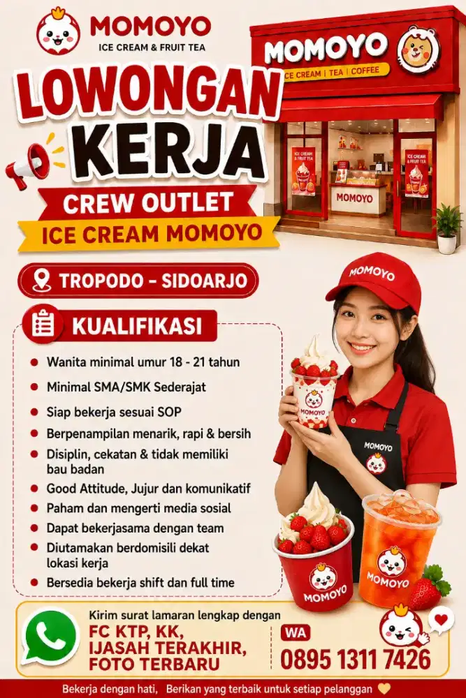 CREW OUTLET ICE CREAM. MOMOYO
