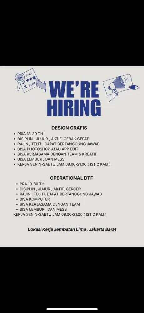 Lowker jaga mesin dan Design