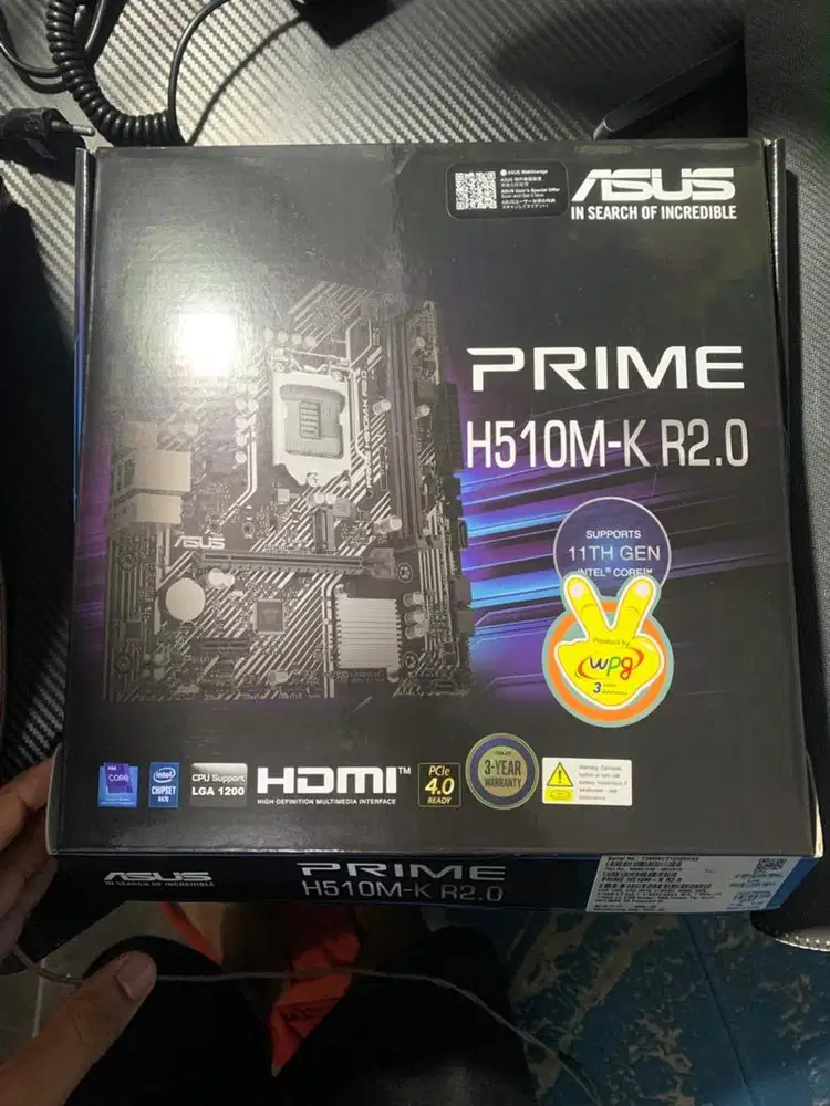 Motherboard Asus Prime H510M-K R2.0 + Intel Core i5 10400F + Fan