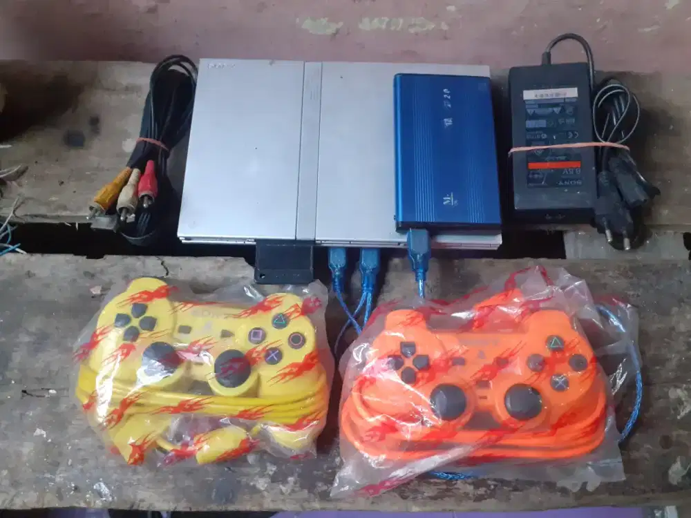 ps2 slim hardisk eksternal 120gb siap main