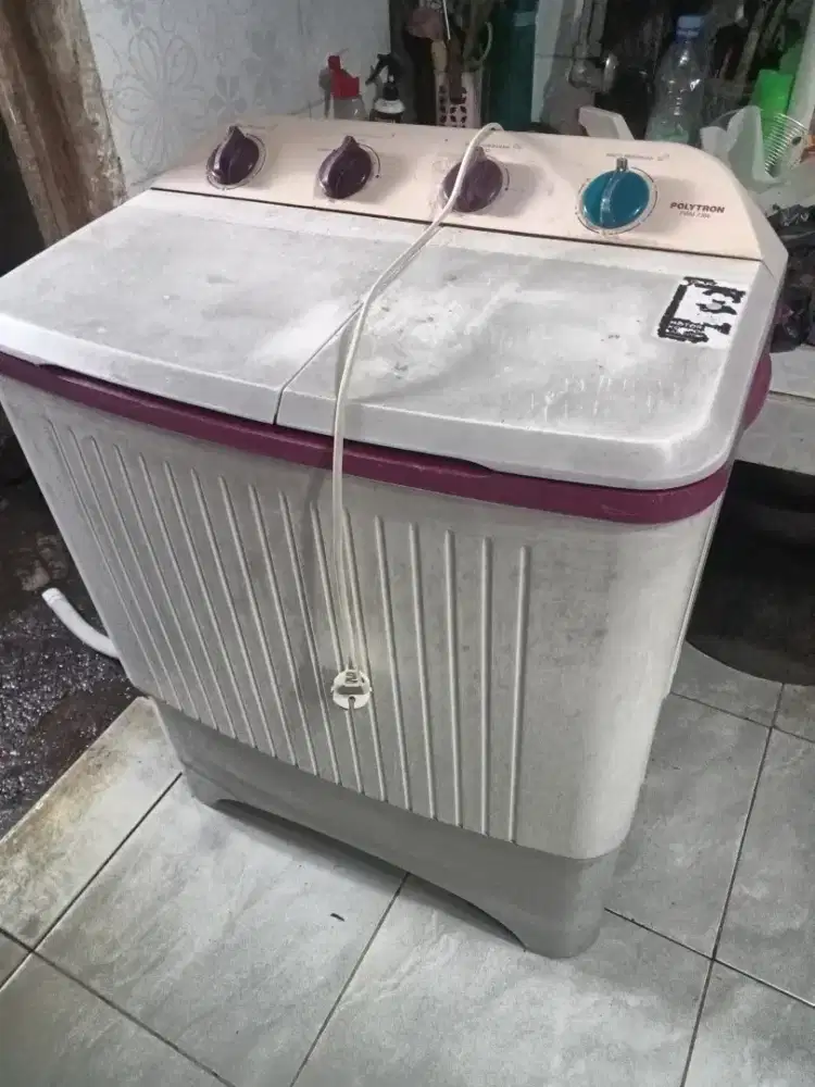 Mesin cuci Polytron 7 kg normal lancar pencuci dan pengrering