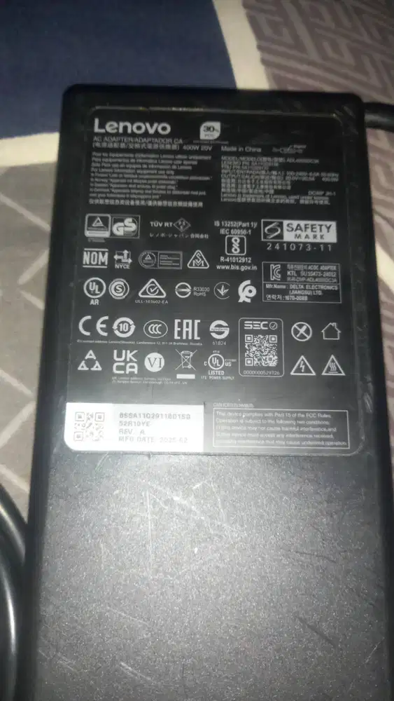 ADAPTOR LENOVO LEGION ORIGINAL 400W