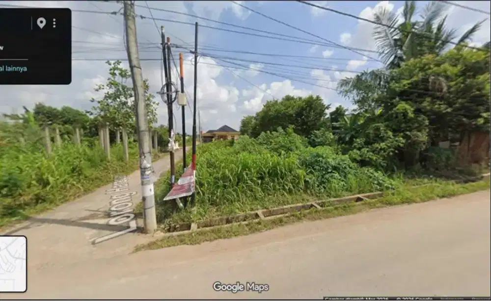 Dijual Tanah Hook - Depan Jl Sukasari, Dekat SPBU Soekarno Hatta