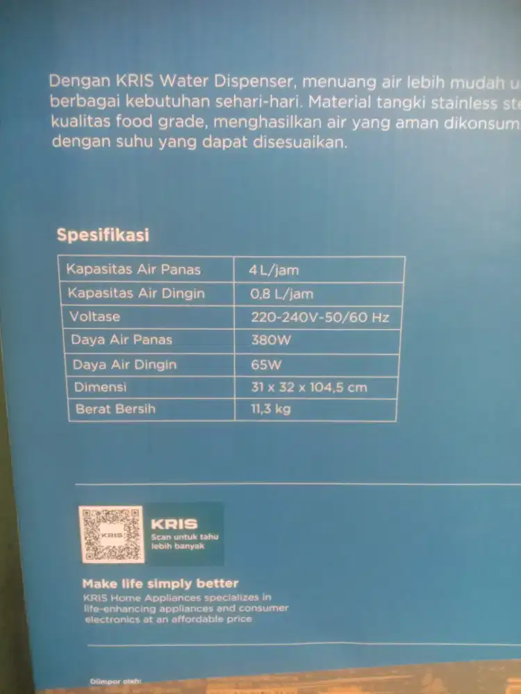 For sale water dispenser