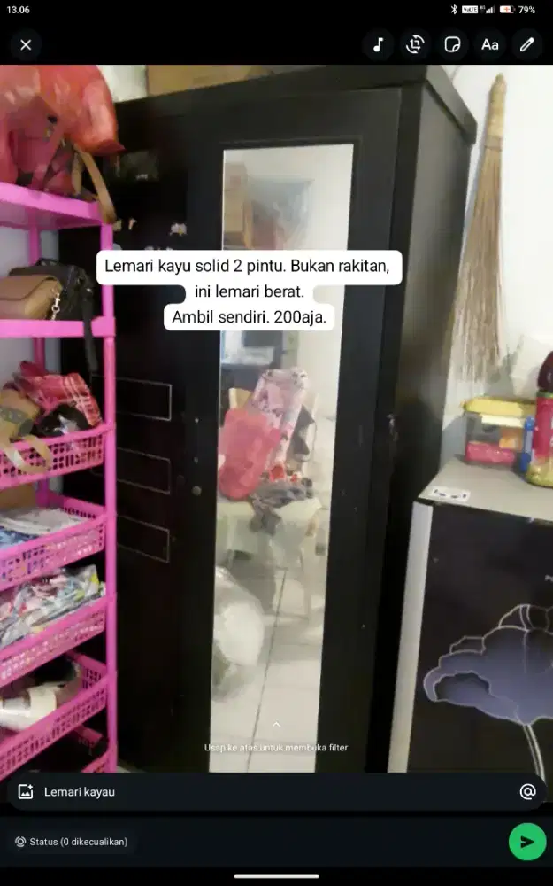 Edisi mau pindahan, jual murah2 aja.