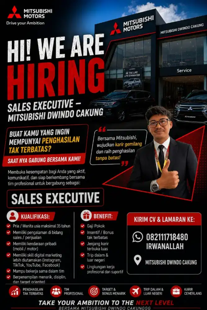 LOWONGAN SALS MITSUBISHI JAKARTA TIMUR