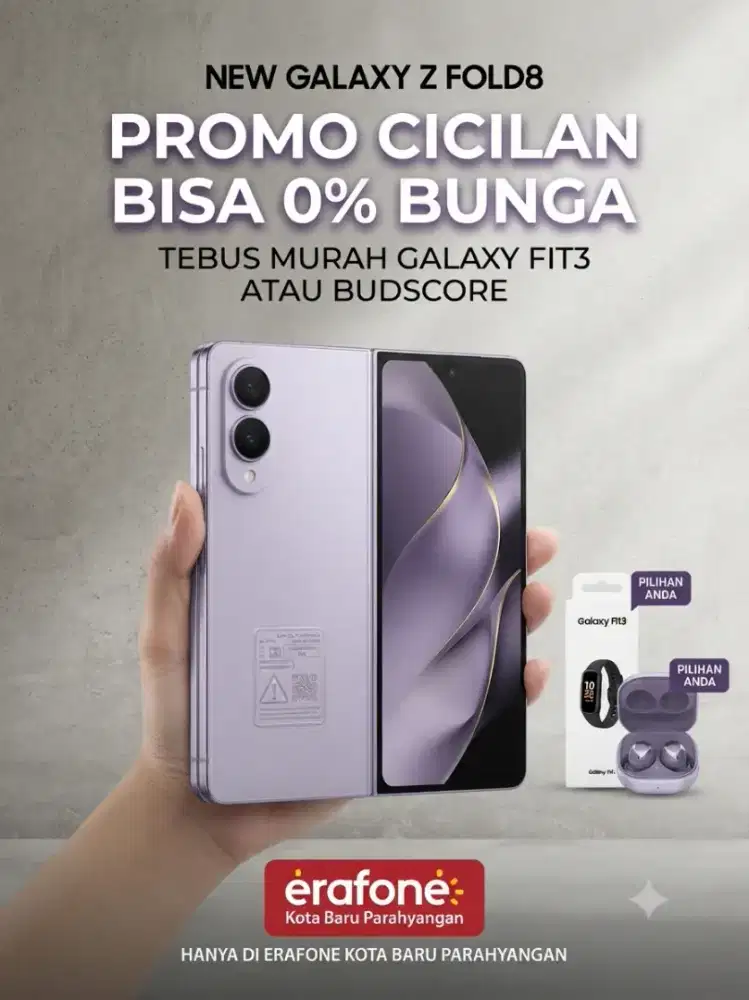 Promo cicilan fold8 bisa 0% bunga dan tanpa DP