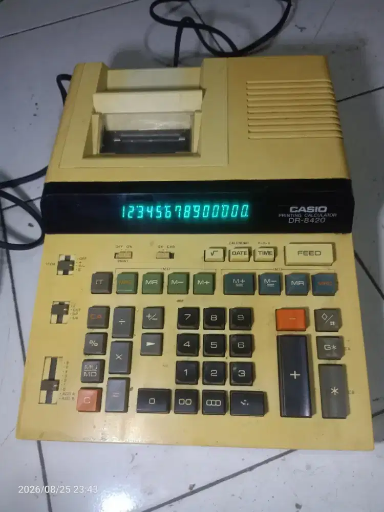 Calculator printing casio DR-8420
