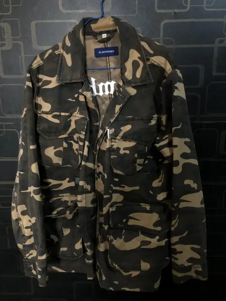 Jaket Camo Army Blue Chamber