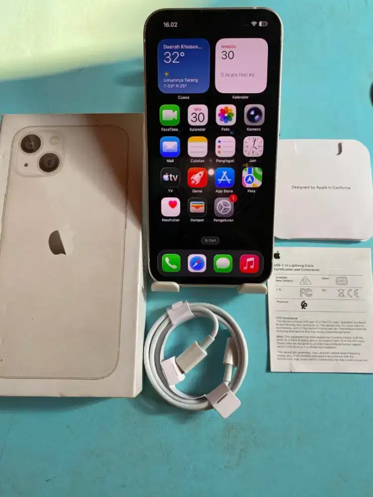 Iphone 13 256gb beacukai fulset mulus normal semua