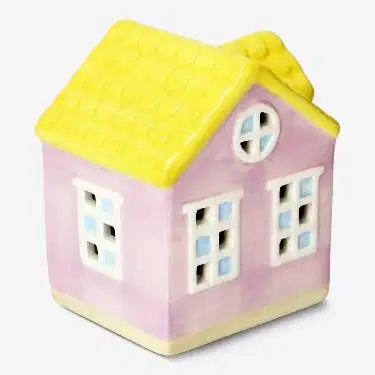 Flying Tiger Ceramic Decorative Pink House