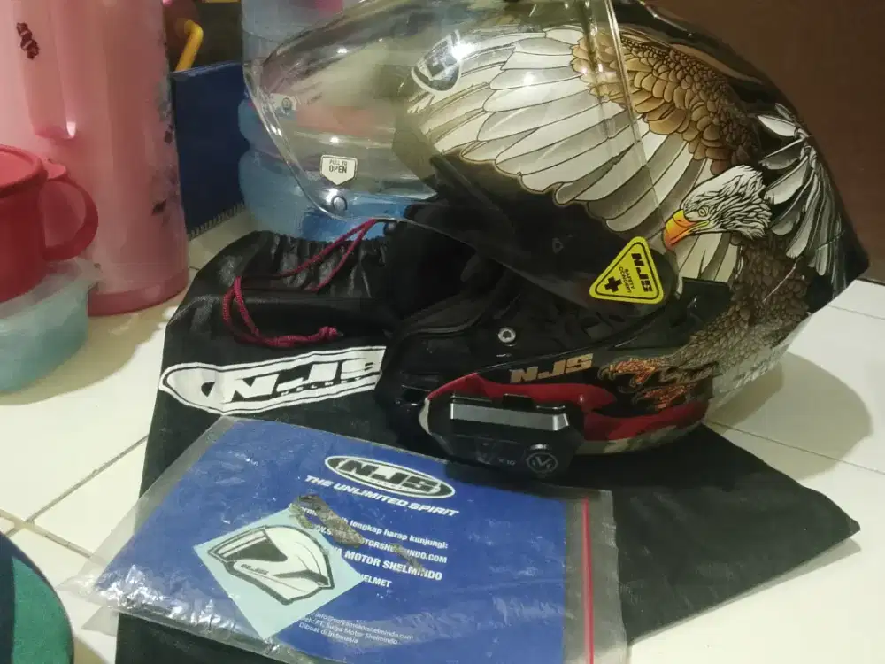 Hlem JNS Dv Motif Garuda