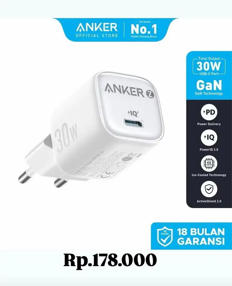 cahrer anker 30w type c