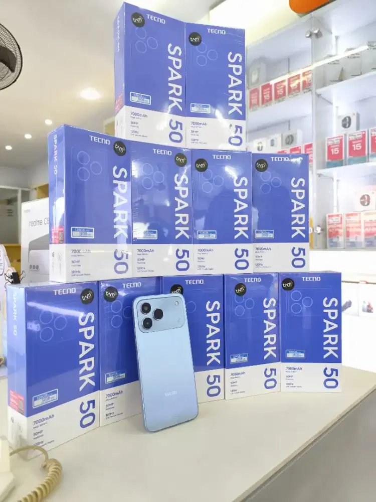 Tecno Spark 50 Desain Keren, Batrei Besar 7000mAh