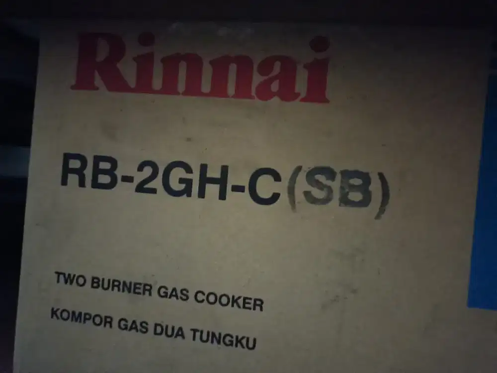 Kompor Gas 2 Tungku Rinnai - Kompor Tanam