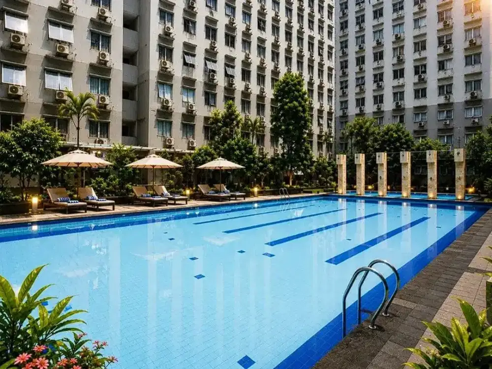 SEWA APARTEMEN CITYPARK 2BR CITY PARK TOWER F FURNISHED BULANAN