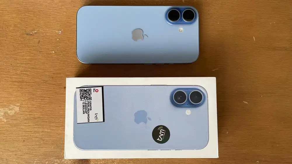 iphone 17 256GB Biru (8 Bln pemakaian)