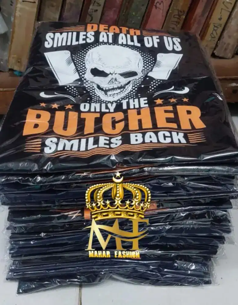 Butcher biru size M