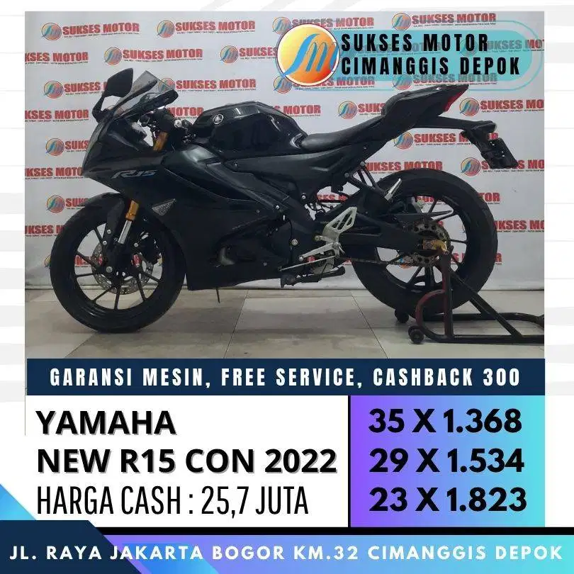 YAMAHA NEW R15 CON V4 2022 MULUS CASH KREDIT PROMO CASHBACK 300 RIBU