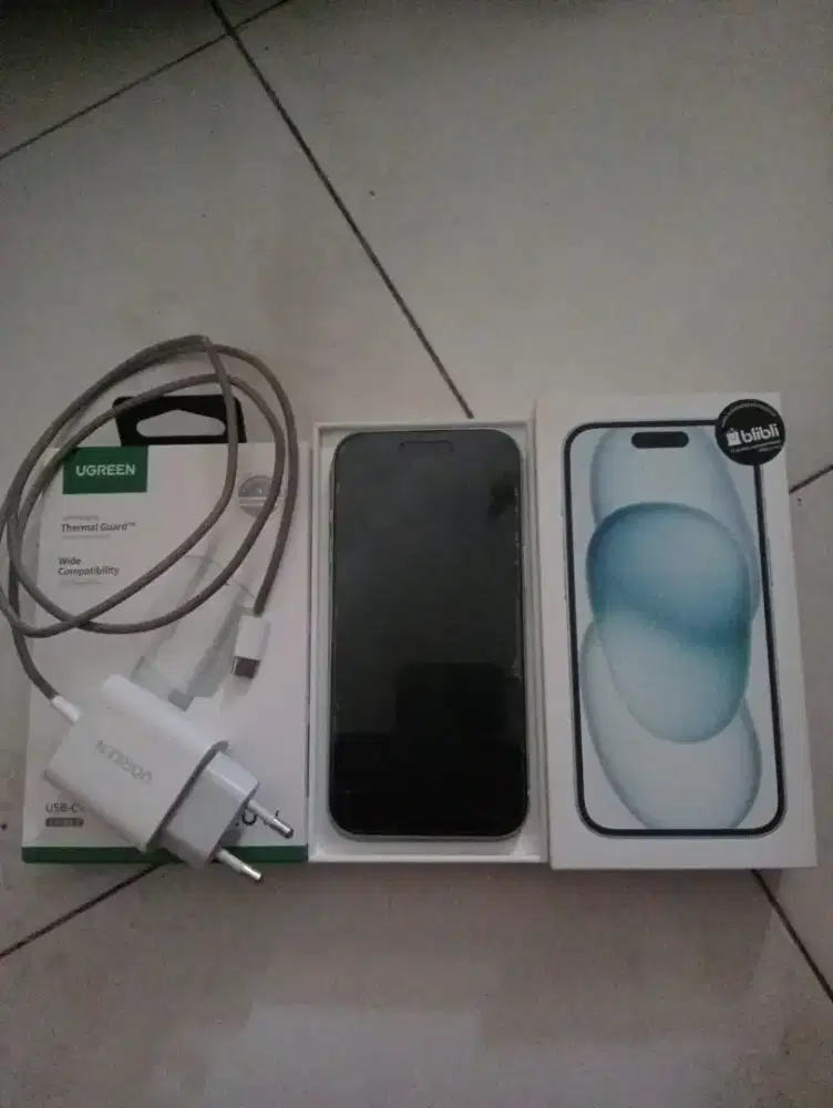 IPHONE 15 BASIC 128 GB BLUE ORI BLIBLI SA/A