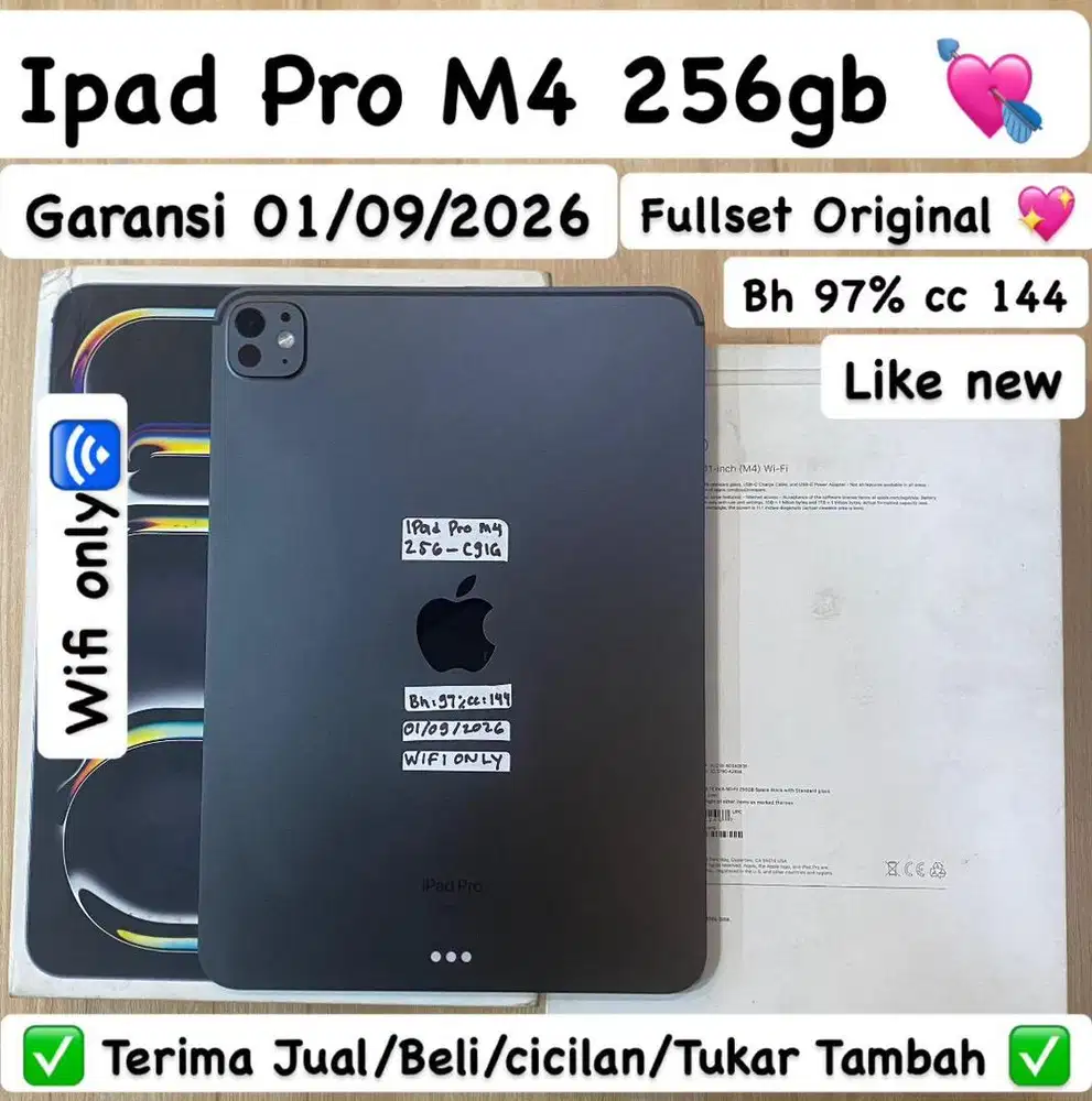IPAD PRO M4 256GB WIFI ONLY GREY