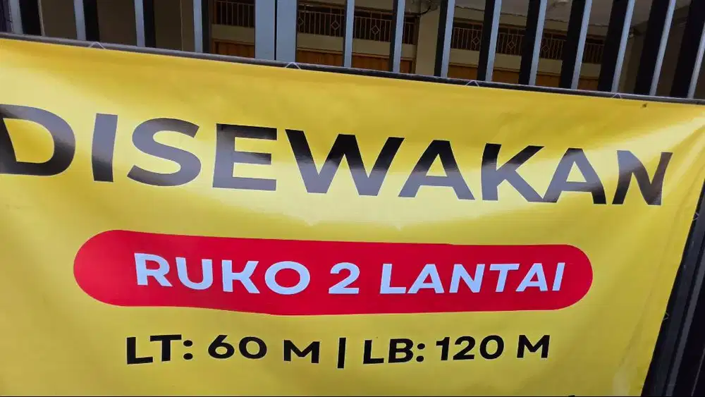 Sewa Ruku 2 Lantai, 60m² LT, 120m² LB