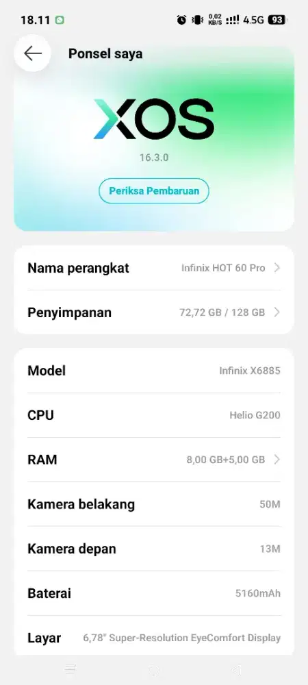 HOT 60 PRO 8/256