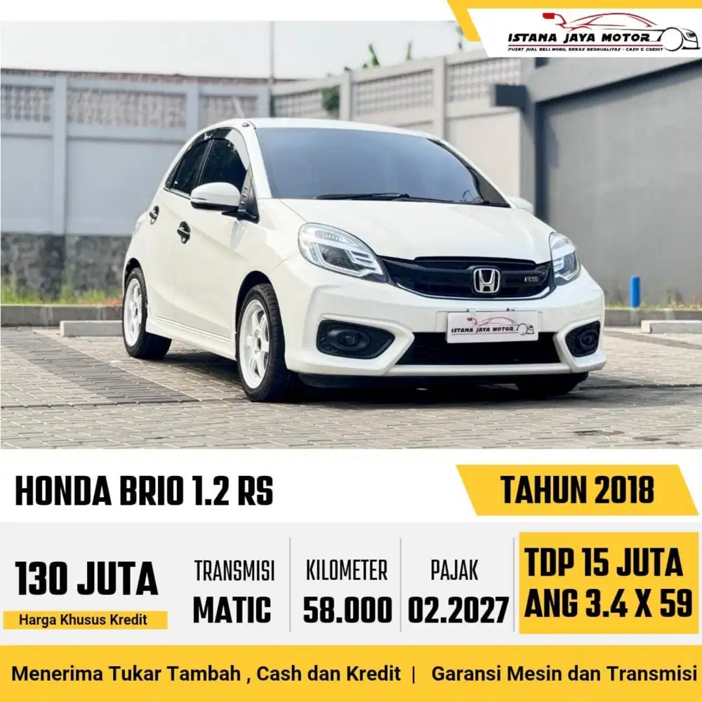 Honda Brio RS AT th 2018 #istana jaya motor