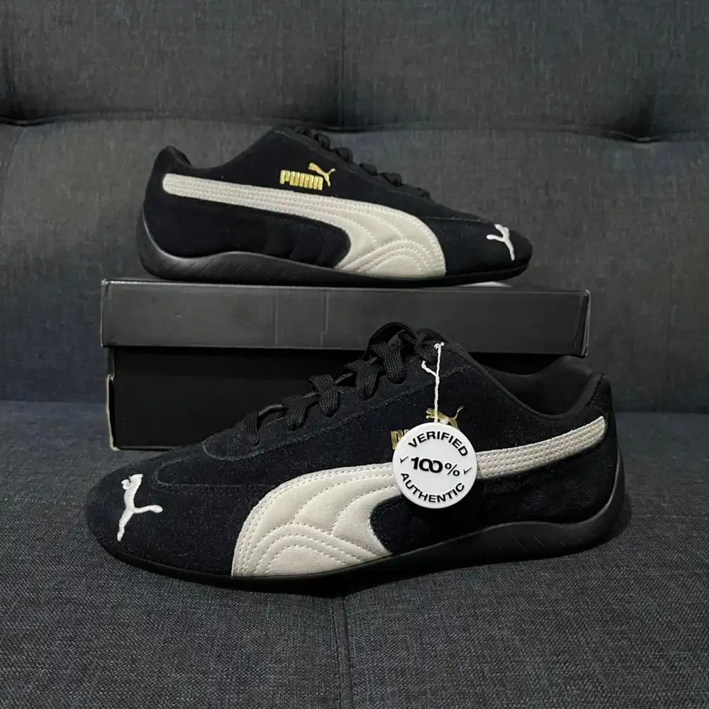 Sepatu Puma Speedcat OG Black White Size 40 Second Fullset Original