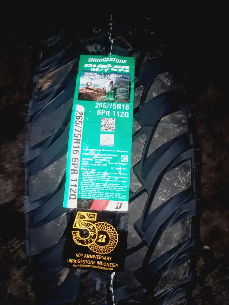 Brigestone r16 265/75 MT baru 2025