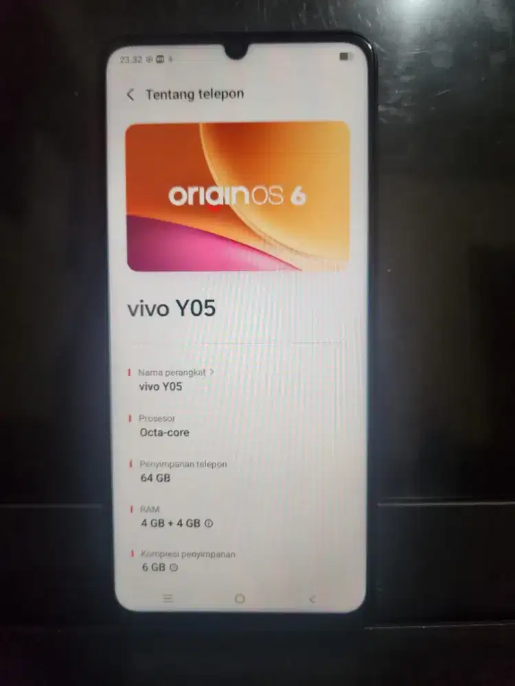 Vivo y05 4/64 + charger