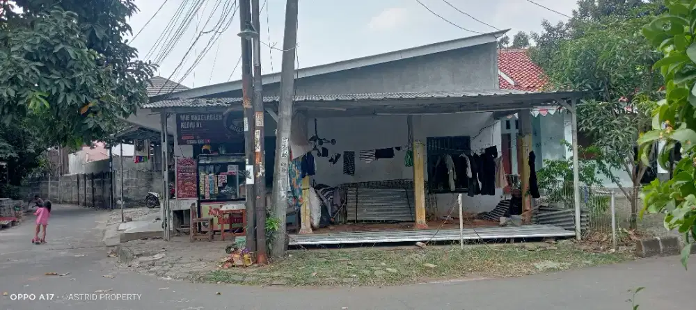 DIJUAL RUMAH TANAH LUAS POSISI HOOK BISA 2 MUKA